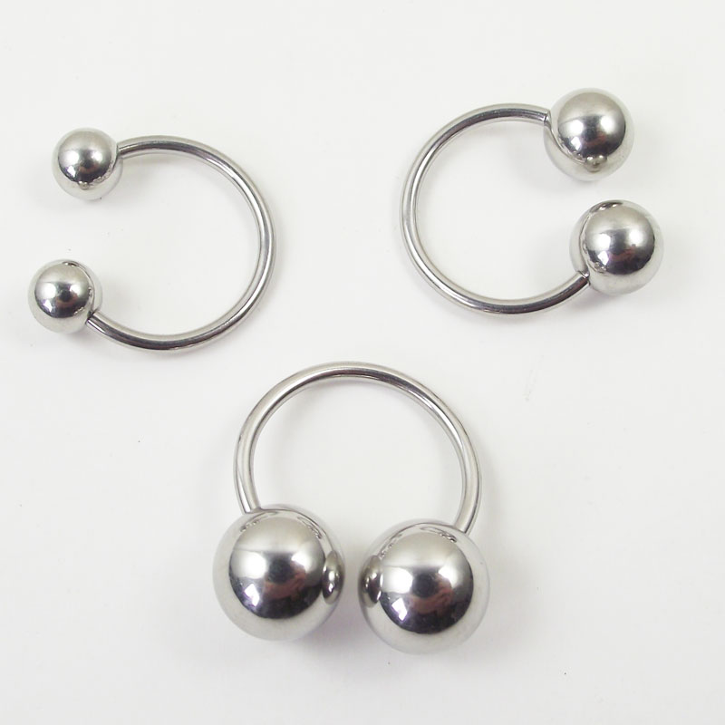 Big Ball Stainless Steel Barbe - огляд і ціна Nipple Bar Curved