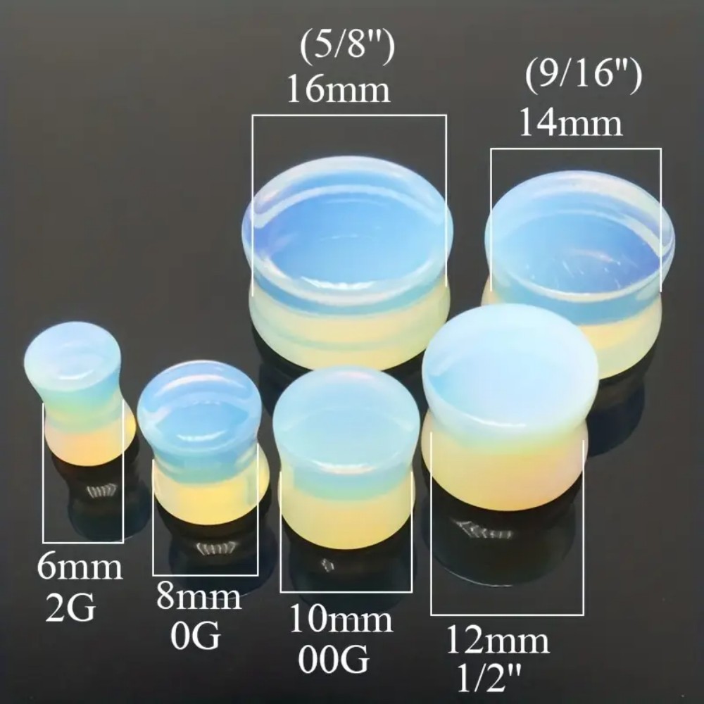 2pcs Double Flared Ear Plugs T - огляд і ціна Body Jewelry Gauge Sizes