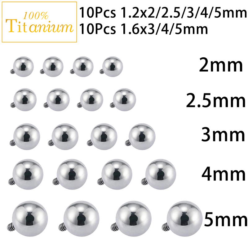 10Pc Implant Grade ASTM G23 Ti - огляд і ціна Body Jewelry Implants