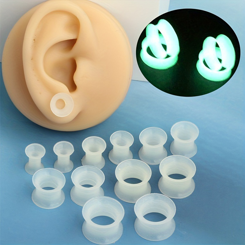 2pcs Size 3-30mm Glow-in-the-D - огляд і ціна Body Jewelry Gauge Sizes