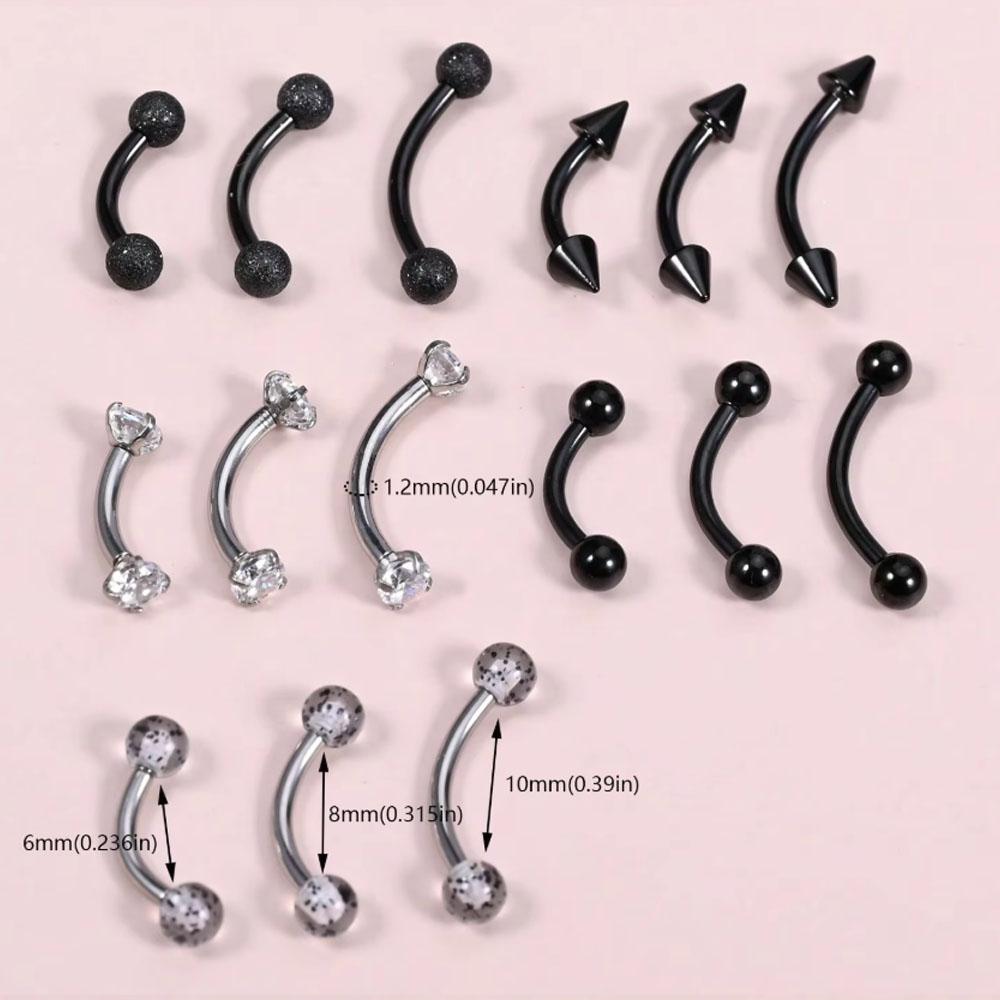 15Pcs Set 16g Piercing Jewelry - огляд і ціна Body Jewelry Vertical Labret
