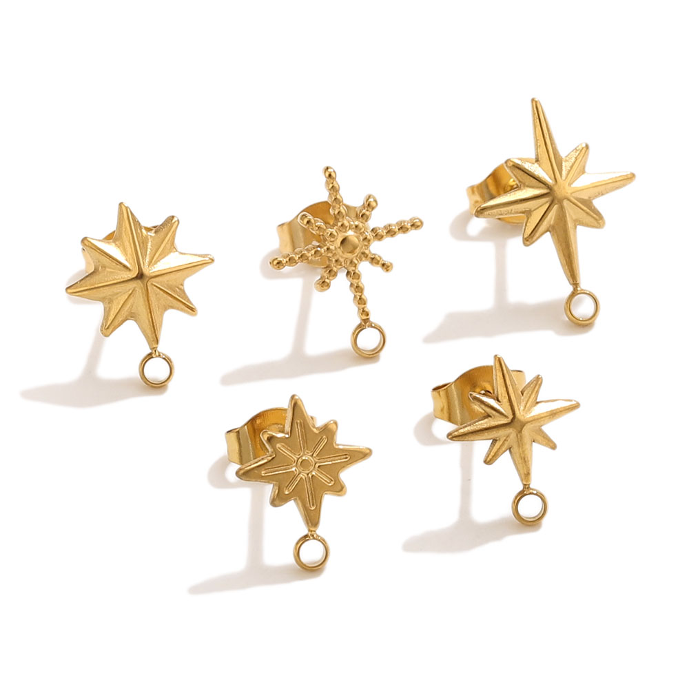 6pcs Stainless Steel Star Earr - огляд і ціна Body Jewelry