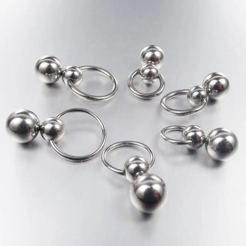 Stainless Steel Double Ball Cu - огляд і ціна Nipple Bar Curved