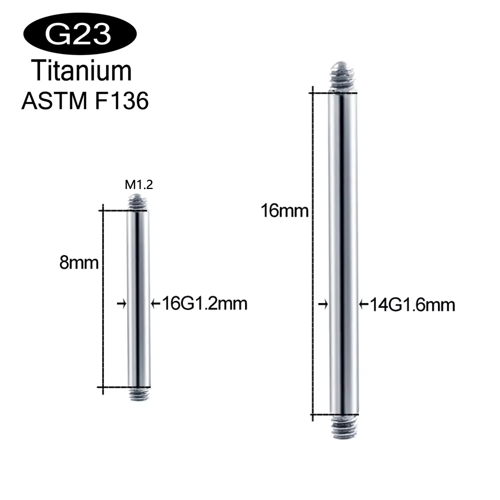 10pcs/lot ASTM F136 Implantabl - огляд і ціна Body Jewelry Implants