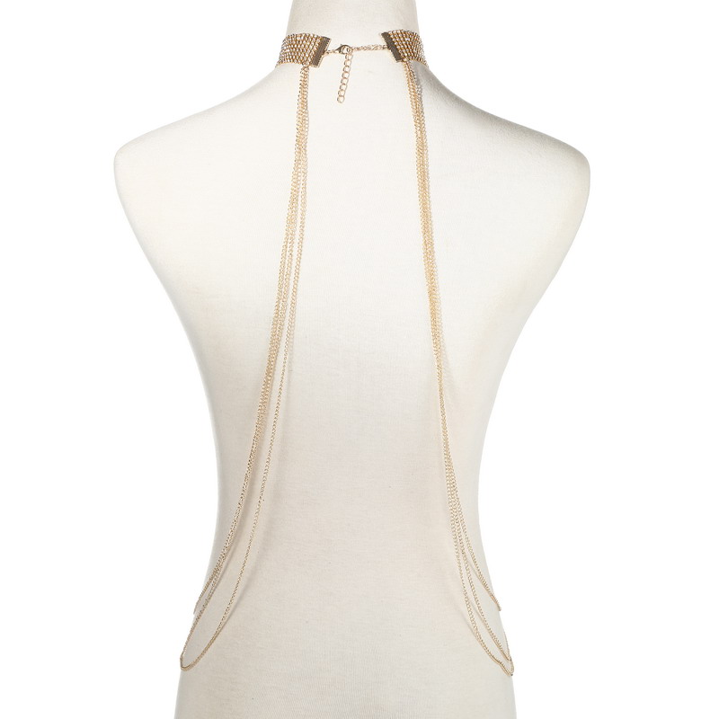 Gold Color Body Chain Women  R - огляд і ціна Body Jewelry For Sale