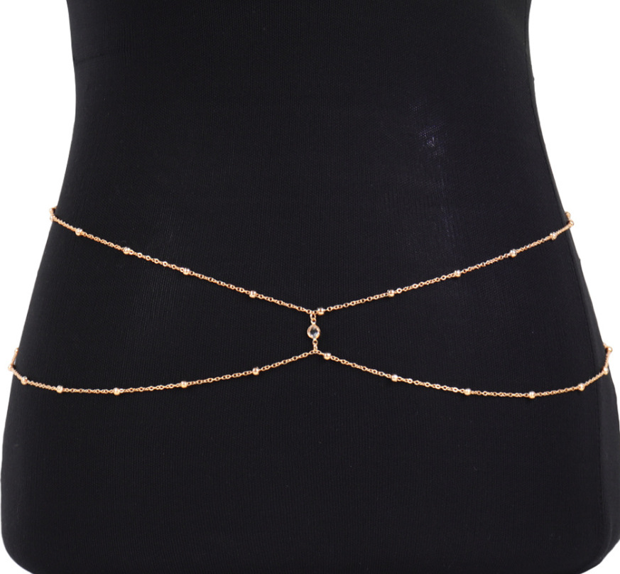 Clear Rhinestone Beaded Belly  - огляд і ціна Body Jewelry For Sale
