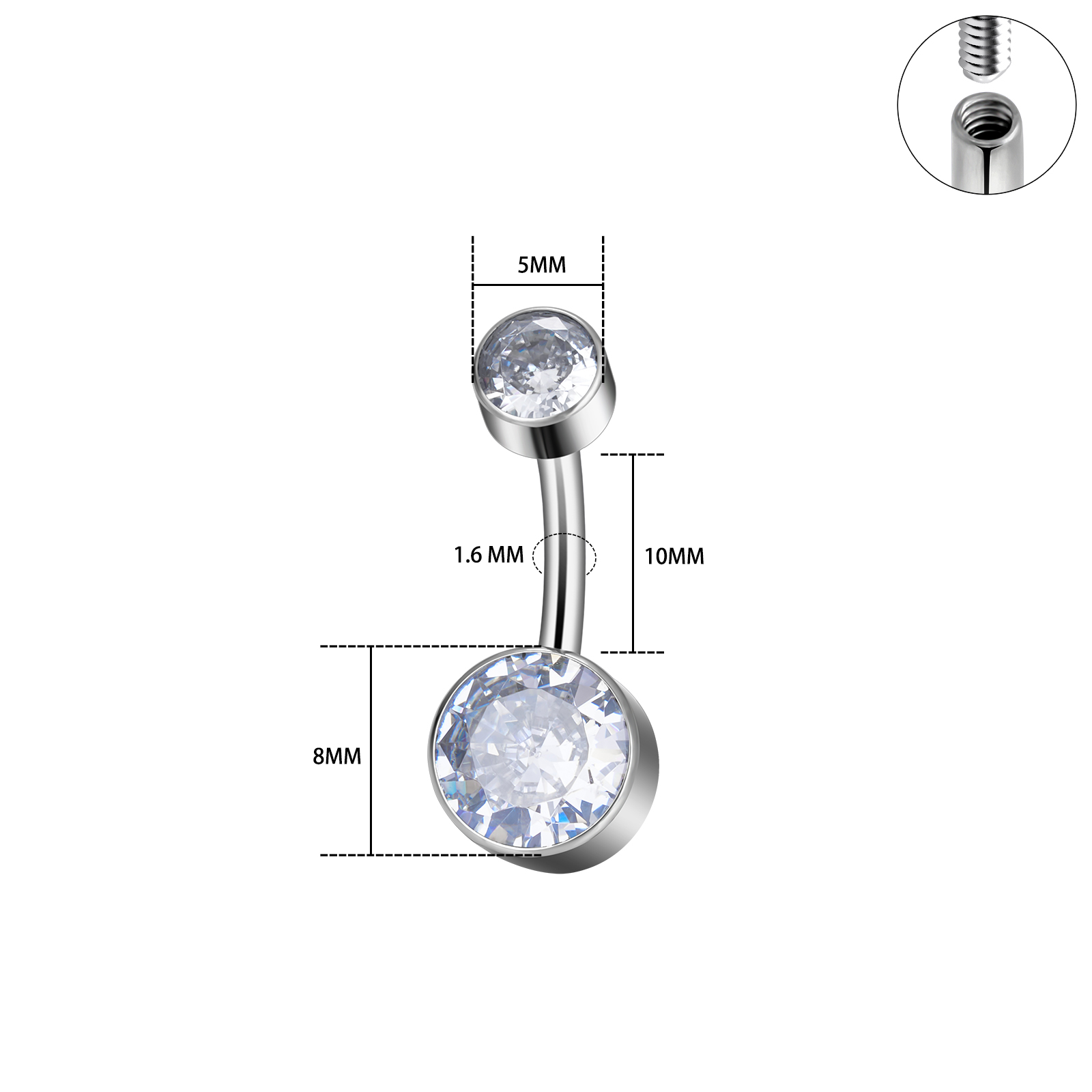 Implant Grade G23 Titanium 14G - огляд і ціна Body Jewelry Implants