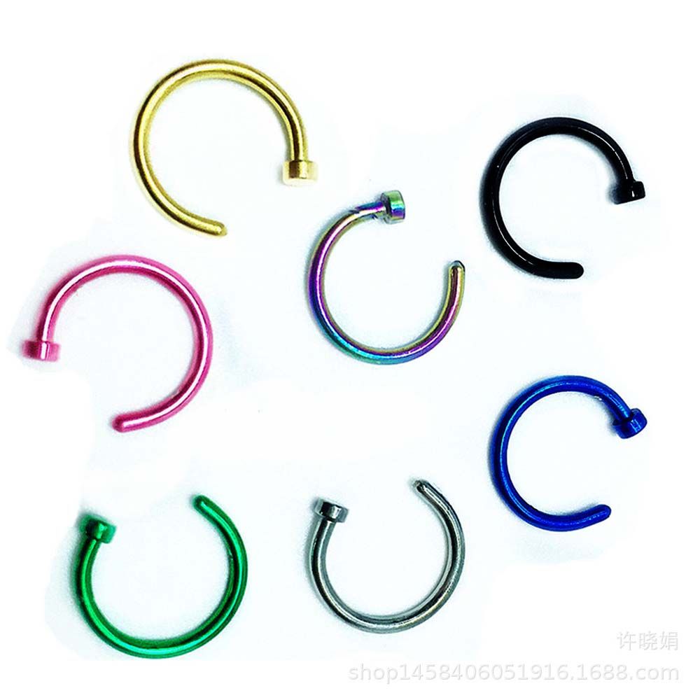10 Pcs Thin Stainless Steel Fo - огляд і ціна Body Jewelry Lip Ring