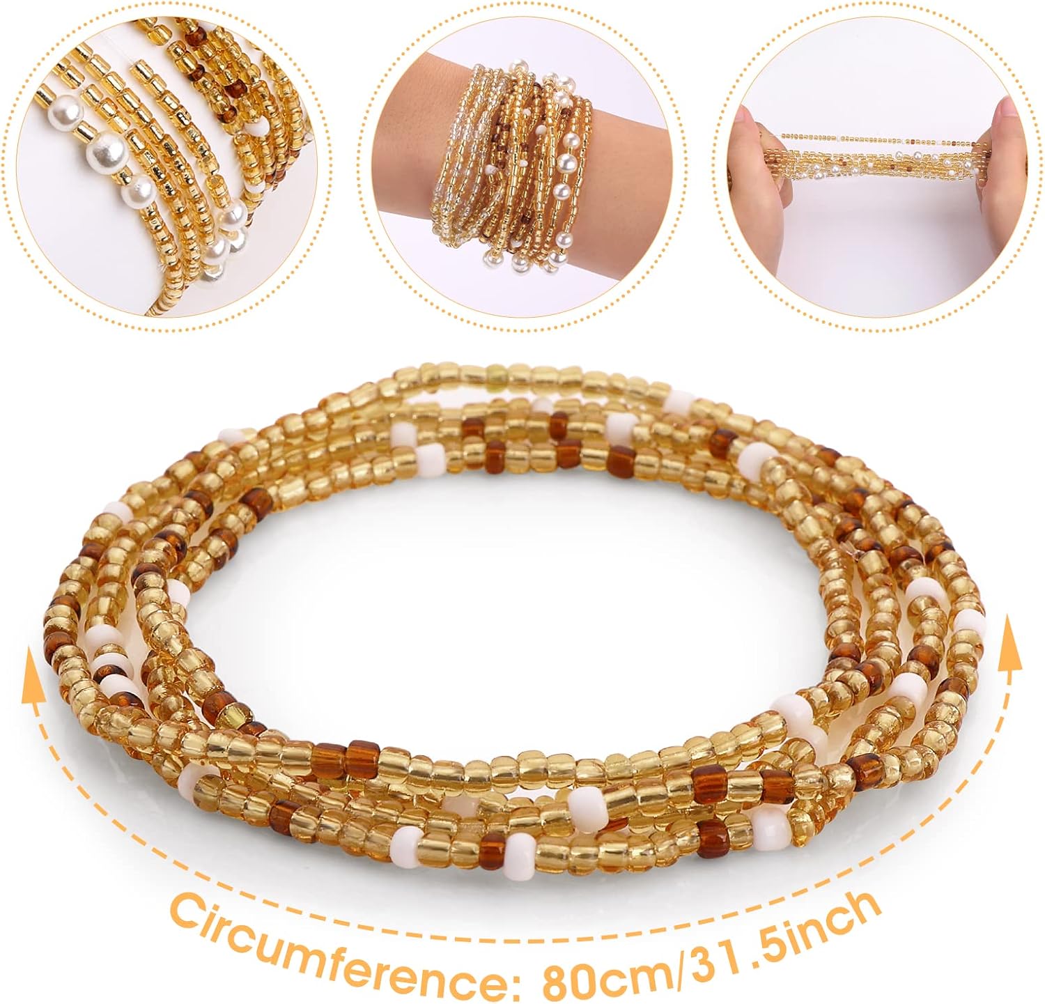 Waist Beads for Women Belly Be - огляд і ціна Body Jewelry For Sale
