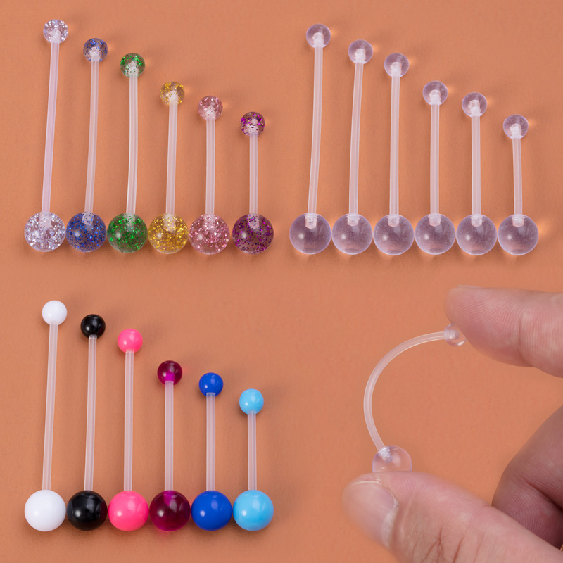 6pcs Flexible Navel Piercing A - огляд і ціна Body Jewelry Implants