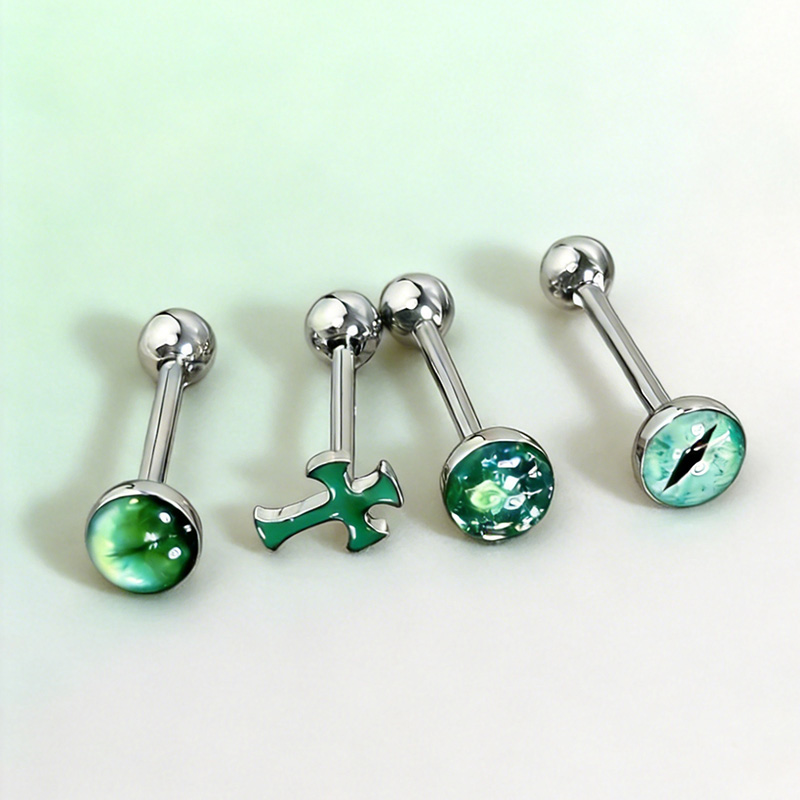 1Pc High-Quality Trendy Green  - огляд і ціна Body Jewelry Quality