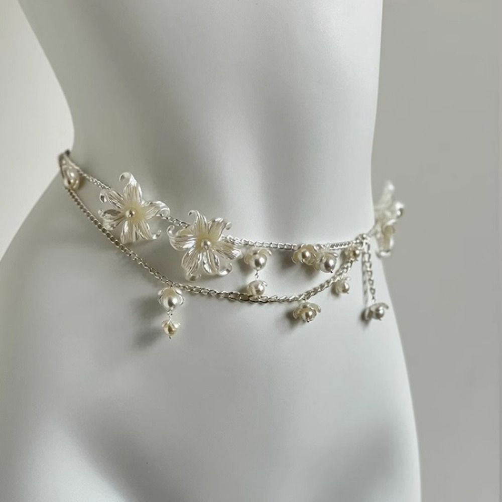 Fashion Elegant Pearl Waist Ch - огляд і ціна Body Jewelry For Sale