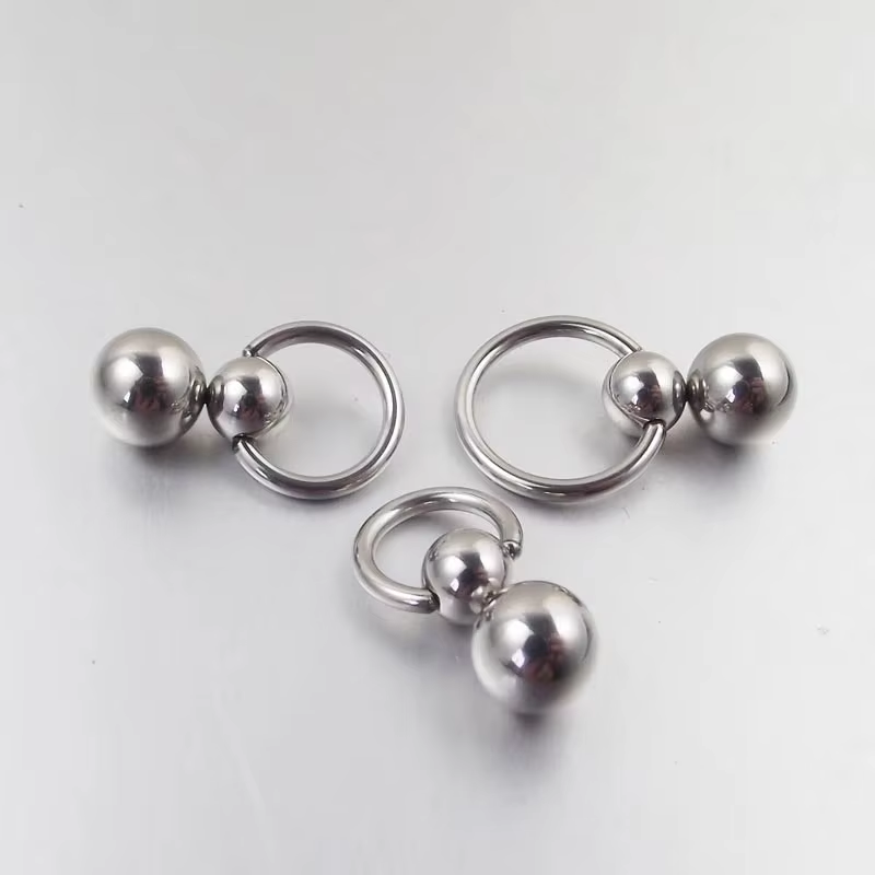 1Pcs Stainless Steel Double Ba - огляд і ціна Nipple Bar Curved
