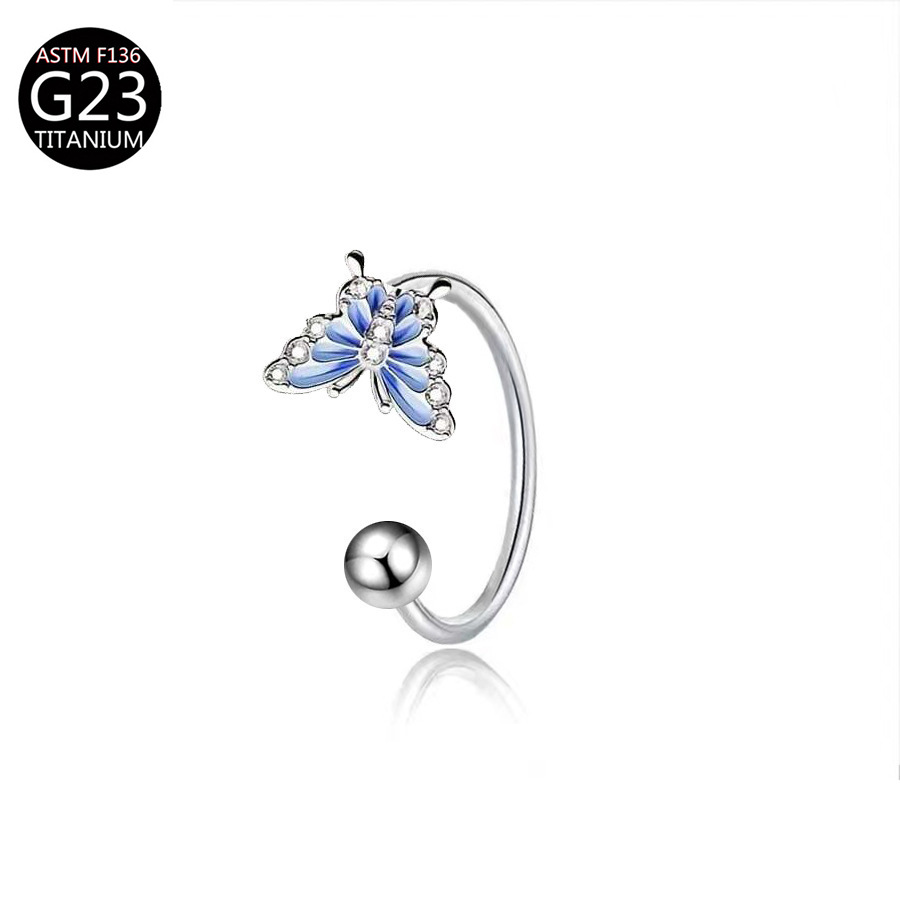 ASTM F136 Titanium Butterfly L - огляд і ціна Body Jewelry Lip Ring