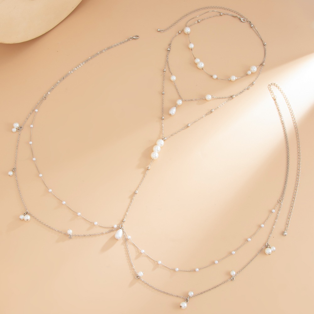 Multi Layer Imitation Pearl Ne - огляд і ціна Body Jewelry For Sale