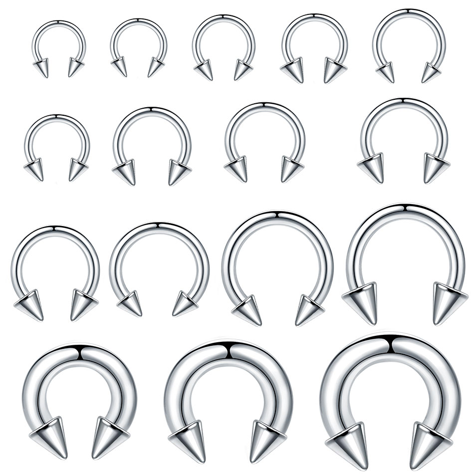 1PC Stainless Steel Big Size H - огляд і ціна Body Jewelry Gauge Sizes