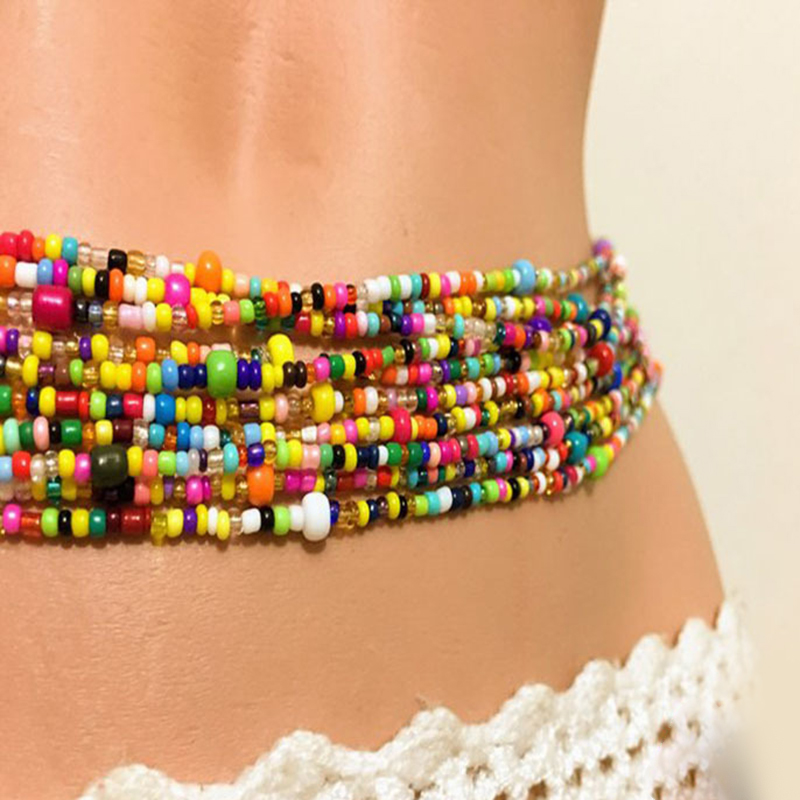 Women Layered Beaded Belly Cha - огляд і ціна Body Jewelry