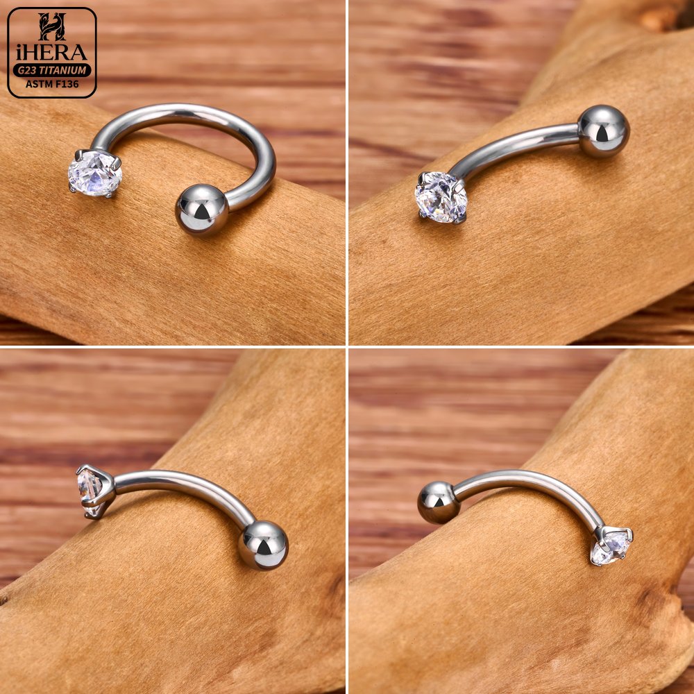 ASTM F136 Titanium Wholesale S - огляд і ціна Body Jewelry Vertical Labret