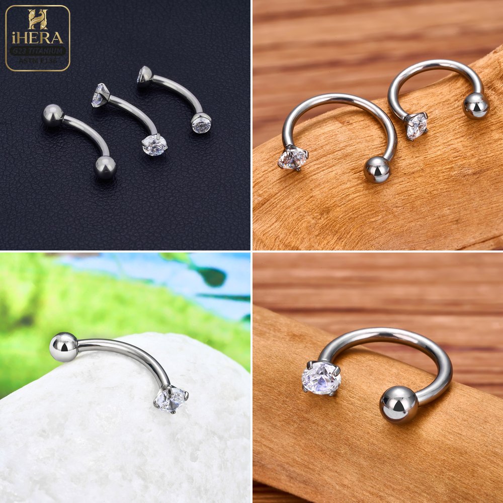 ASTM F136 Titanium Wholesale S - огляд і ціна Body Jewelry Vertical Labret