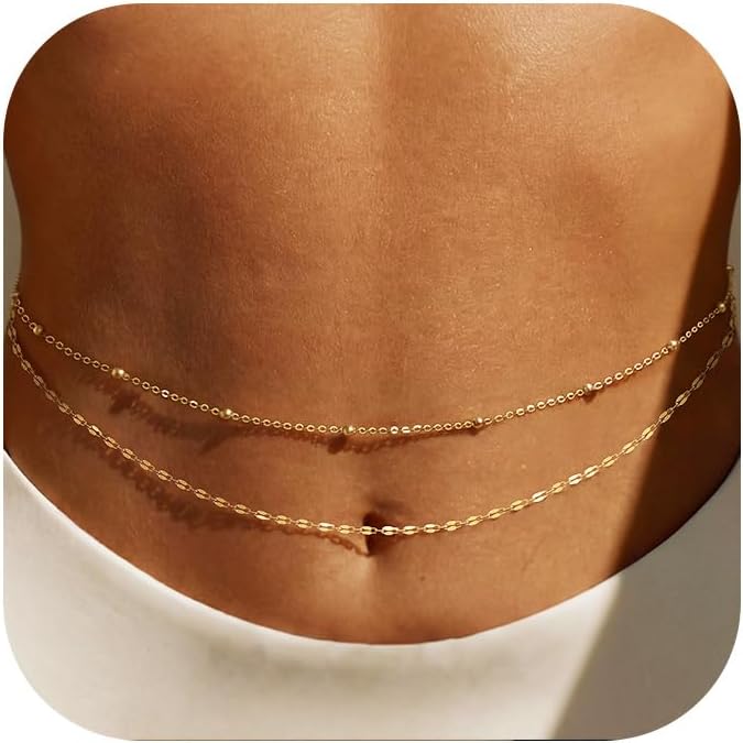 14K Gold Plated Waist Chain Wo - огляд і ціна Body Jewelry For Sale